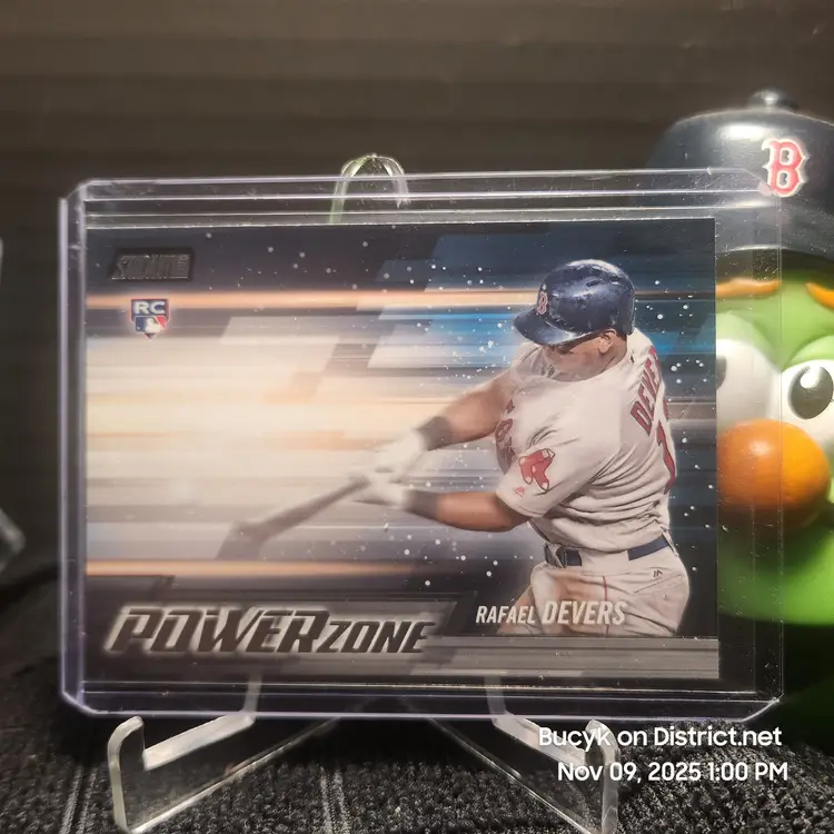 2018 Topps Stadium Club Powerzone Black - Rafael Devers Boston Red Sox