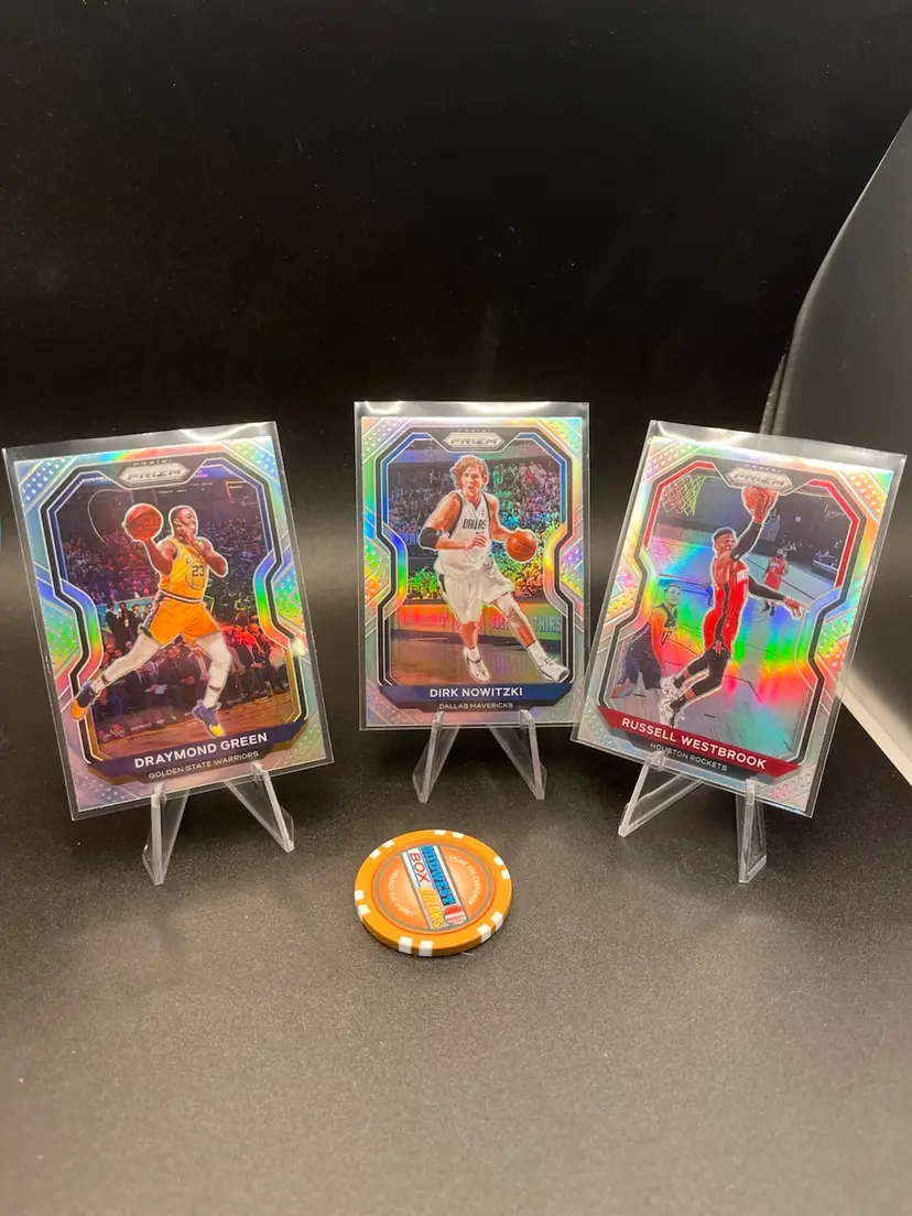 Green, Nowitski, Westbrook Silver Vet Lot 2020 Prizm