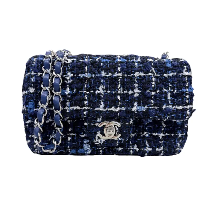 Chanel Tweed Mini Rectangular Classic Flap Bag