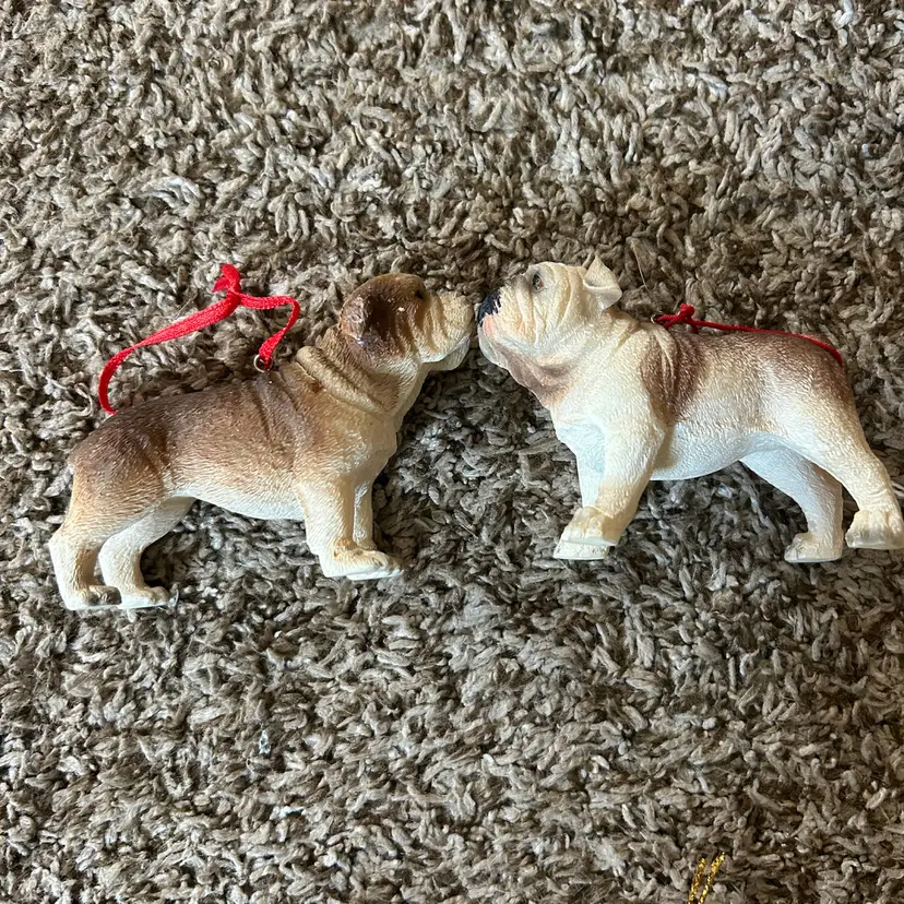 2 Dog Ornaments