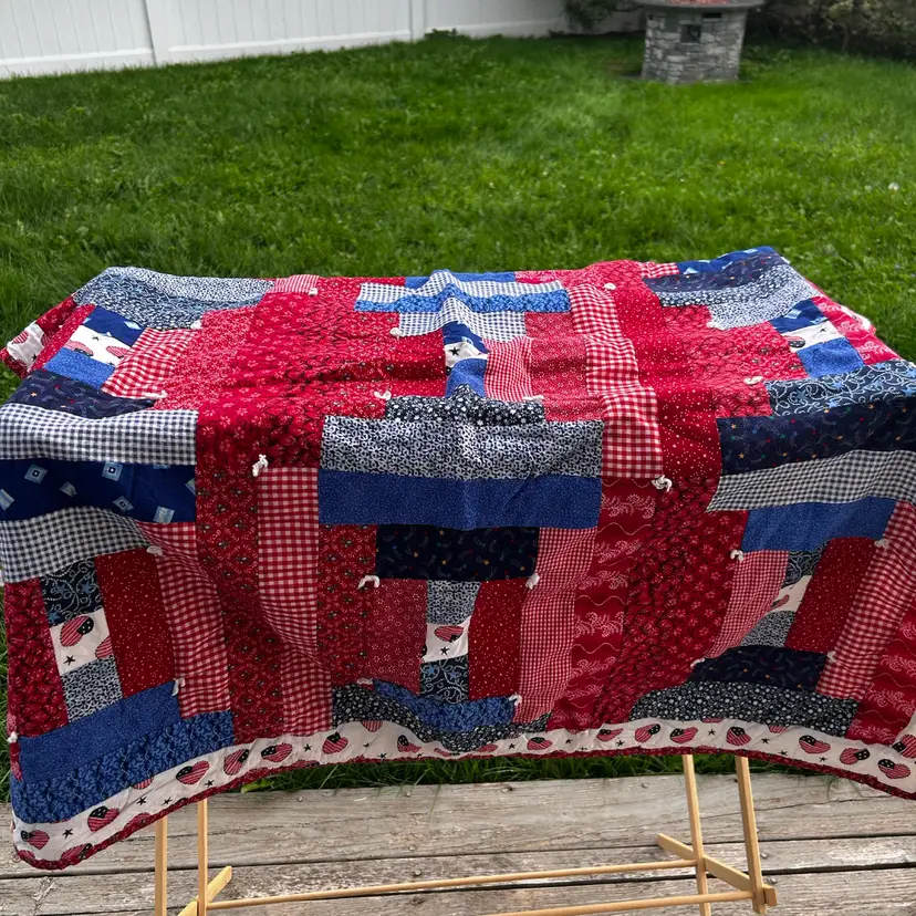 Red White And Blue Lap Quilt