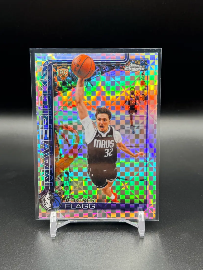 Cooper Flagg 2025-26 Topps Chrome Update XFractor Rookie Card