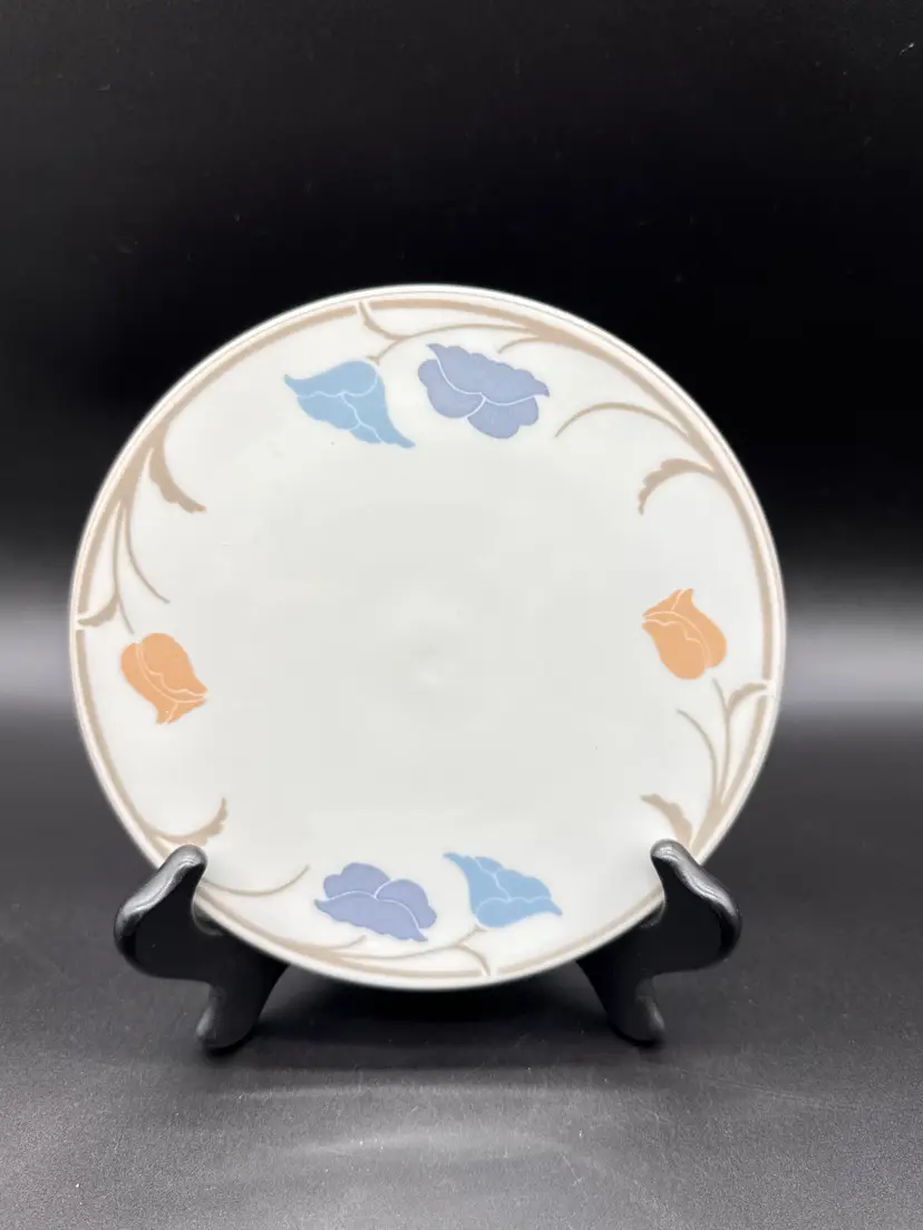 Vtg Dansk Belled Fleurs Taupe 7" Ceramic Trivet-Discontinued