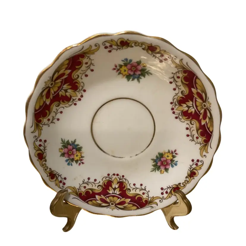 🎉Vintage EB Foley Of England “Broadway”  Pattern Saucer