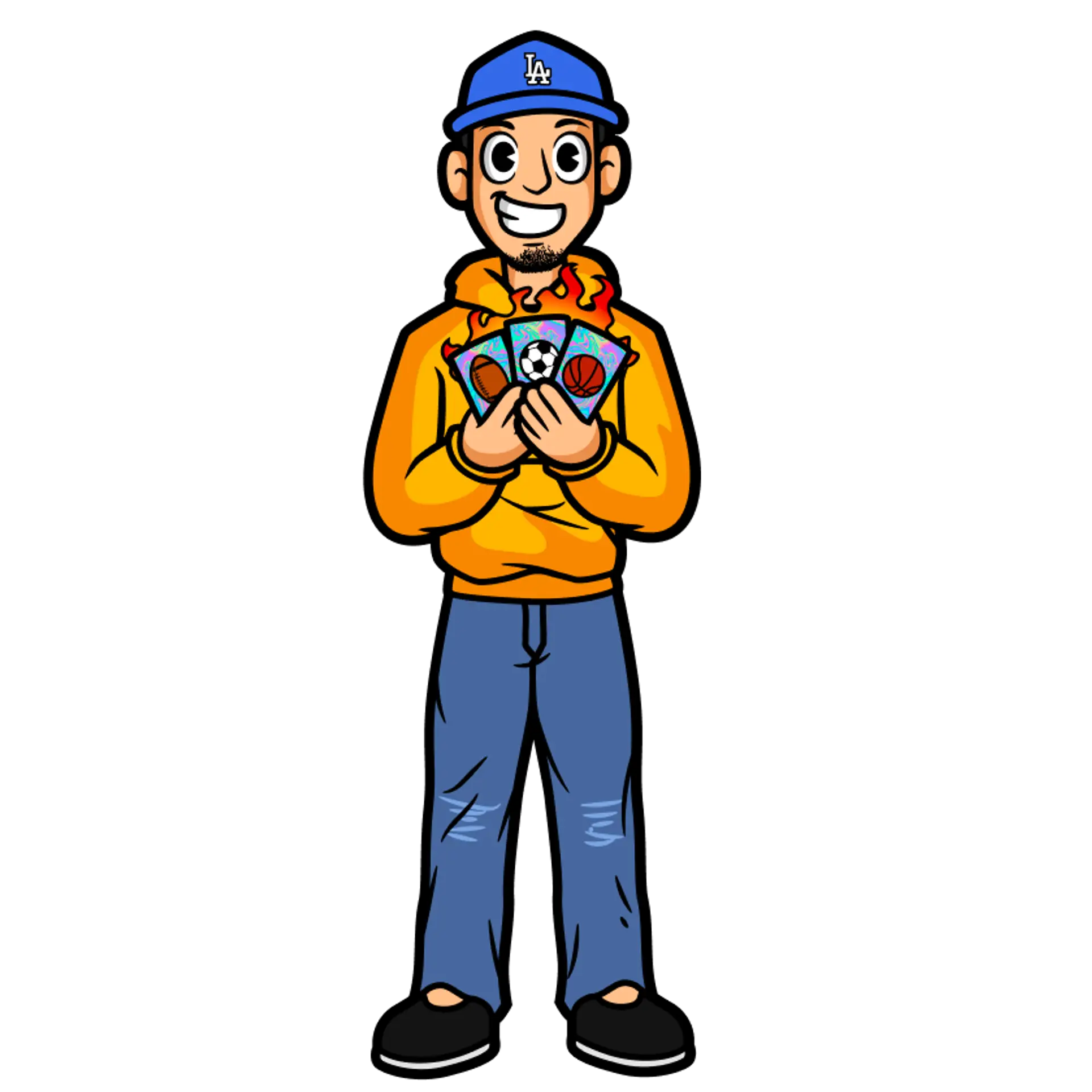 Trading card illustration