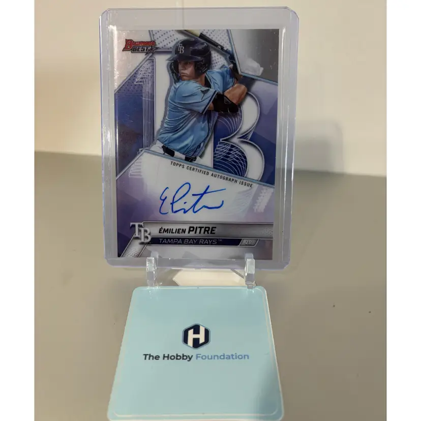 Emilien Pitre - 2025 Bowman’s Best Auto - Tampa Bay Rays