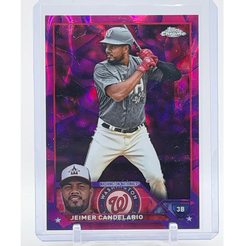 2023 Topps Chrome Update Magenta Lava Lamp Jeimer Cadelario #/299 - Washington Nationals