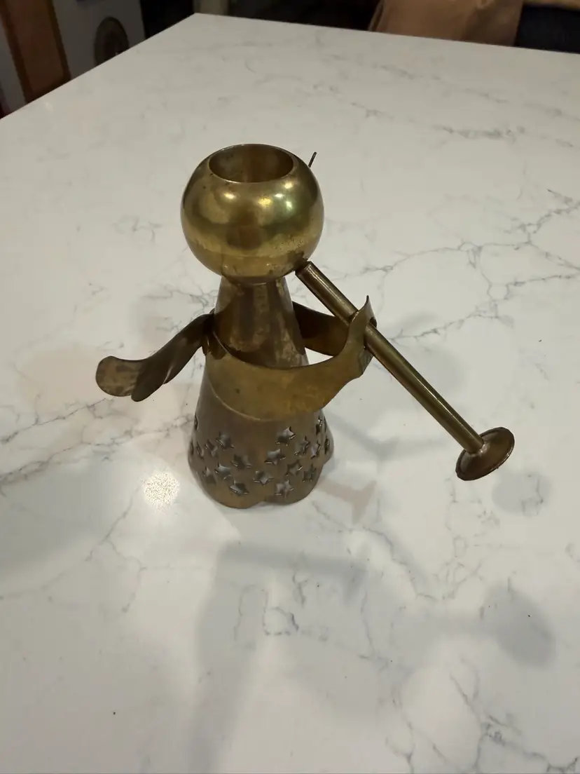 🪺Brass Angel Candleholder