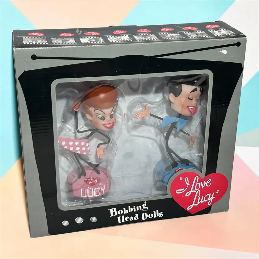 Classic Collecticritters Bobbing Head Dolls I Love Lucy Ricky Limited Edition