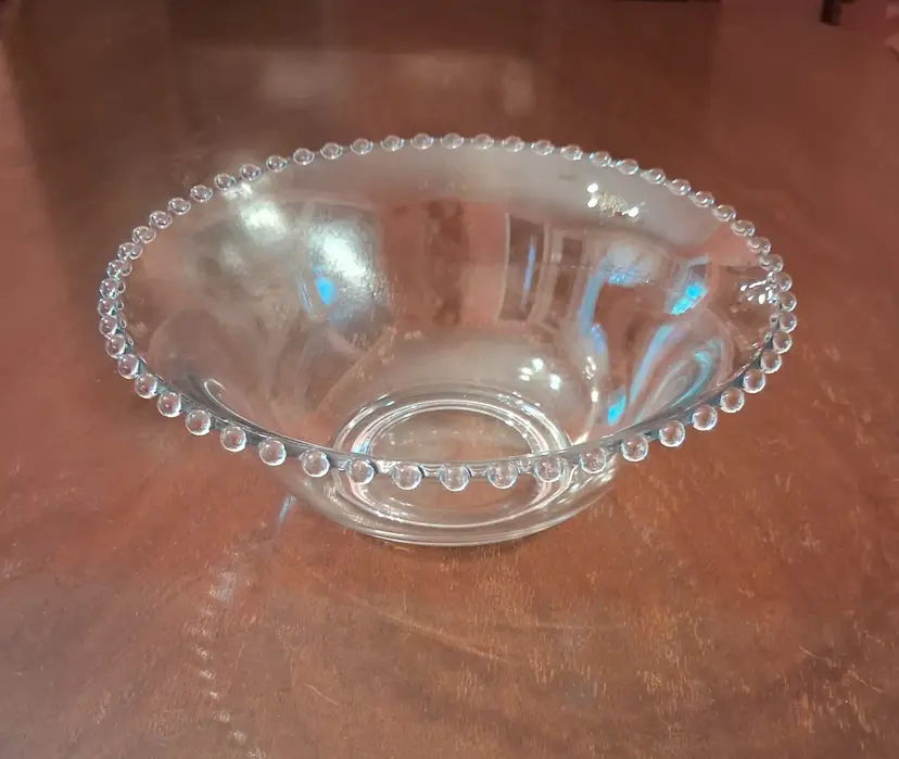 MCM Imperial Glass Candlewick Clear Glass Serving 9.5" x 3.5"