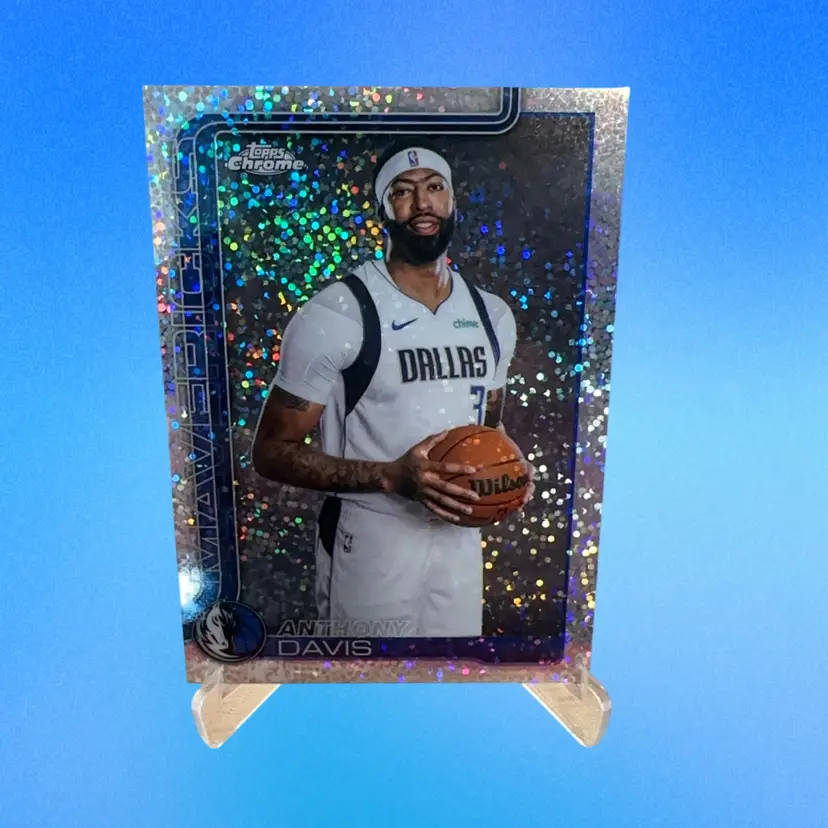 Anthony Davis Chrome Update Sparkle Phot Variation!! Dallas Mavericks 😳