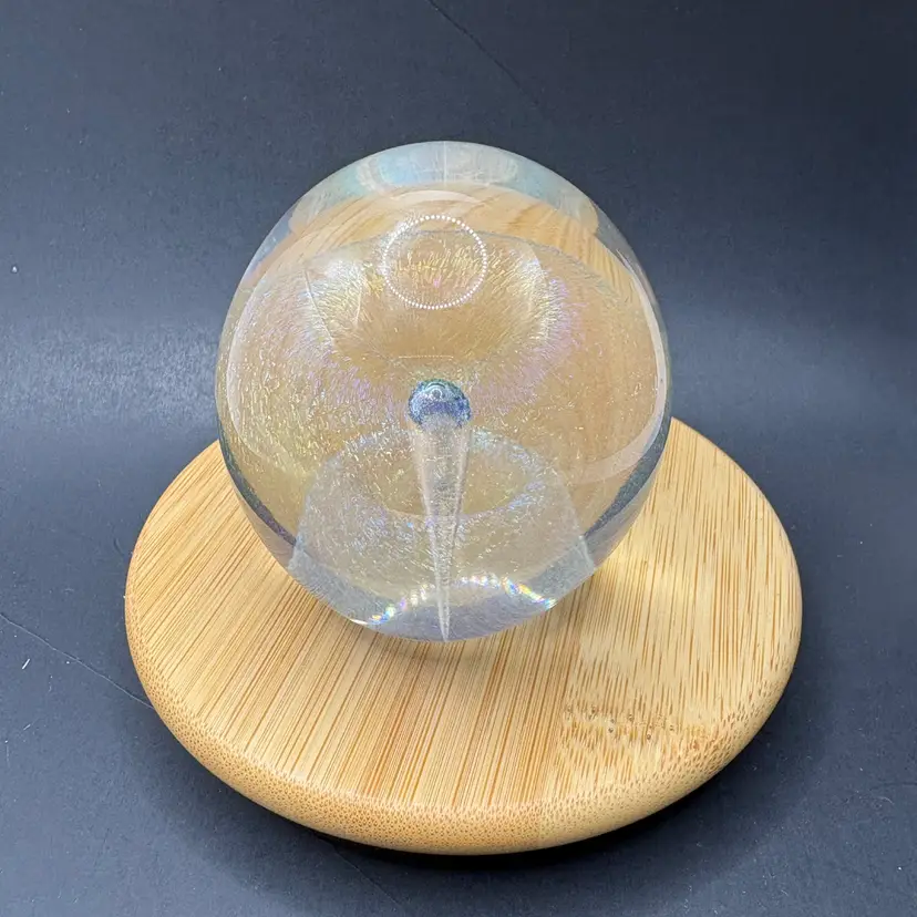 Eickholt Dichroic Glass Paperweight 1988 Signed