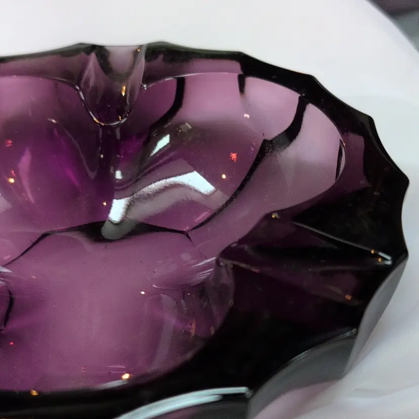 Chribska Josef Hospedka attributed Amethyst Bowl/Ashtray