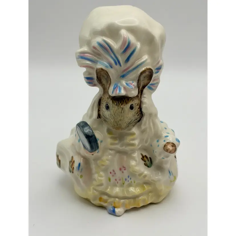 Vintage, Royal Albert England, Porcelain, Beatrix Potter, “Lady Mouse” Figurine