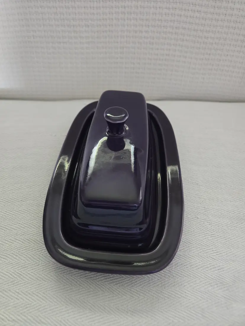 Fiesta Plum Covered Butter Dish HLC