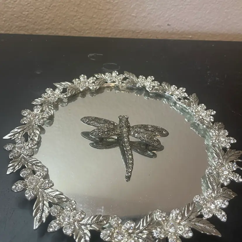 Signed Judith Jack 3” Sterling Silver Marcasite Dragonfly Brooch