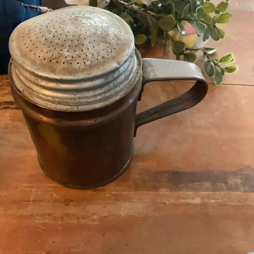 Copper Vintage Double Shaker W Handle