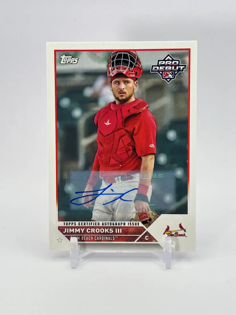 Jimmy Crooks - 2023 Topps Pro Debut Base Auto - St. Louis Cardinals