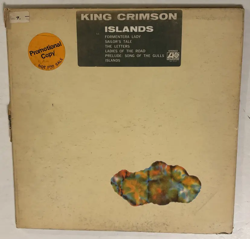 King Crimson Islands Vintage 1972 Vinyl LP Promo Copy SD 7212 Atlantic EX-NM