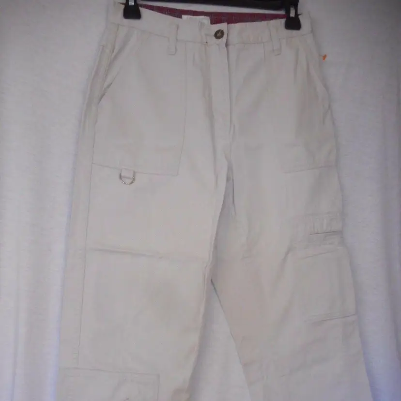 Christopher & Banks Size 4 beige cargo style pants 1990s
