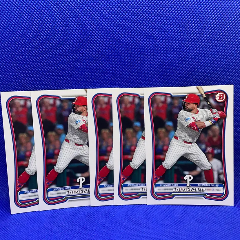 2026 Bowman Kyle Schwarber Lot Of 5