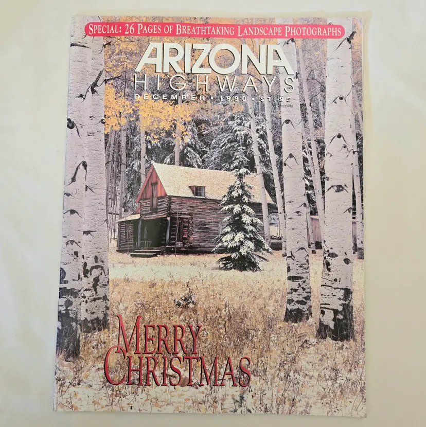 ARIZONA HIGHWAYS December 1990 MERRY CHRISTMAS Special: 26 Pages Photographs Vintage