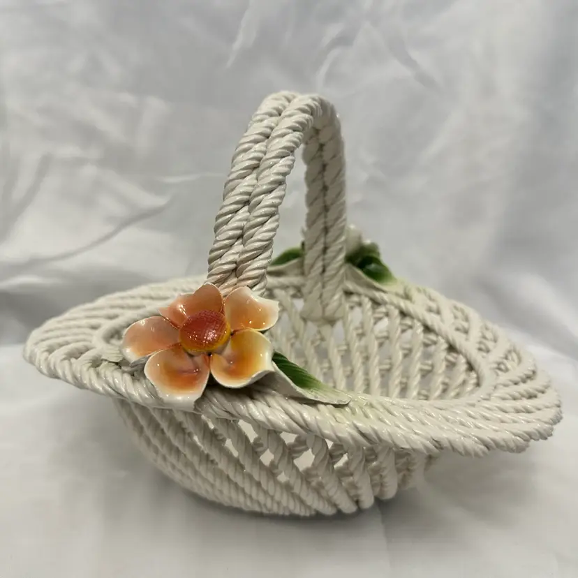 Porcelain Flower Basket