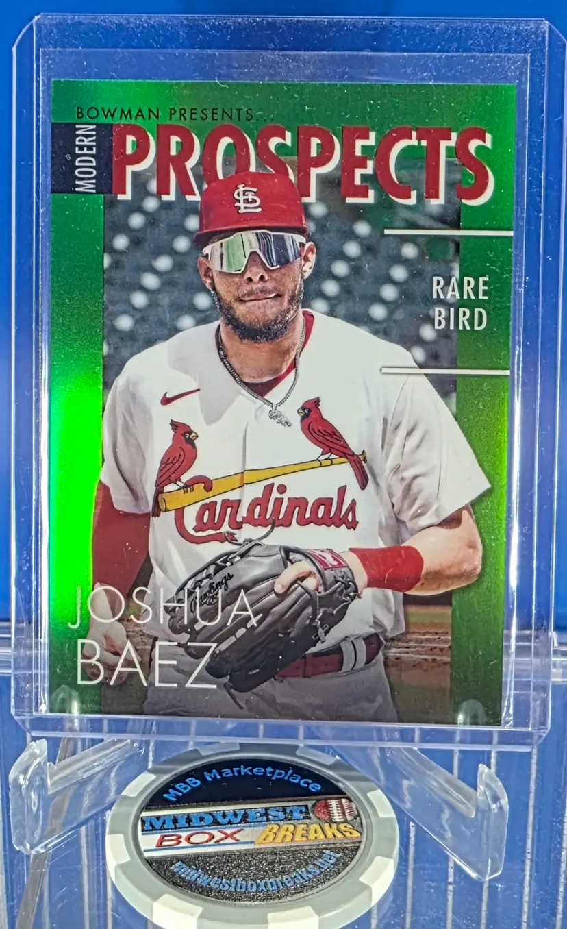 Joshua Baez 2023 Bowman Chrome Modern Prospects Green 01/99 St Louis Cardinals