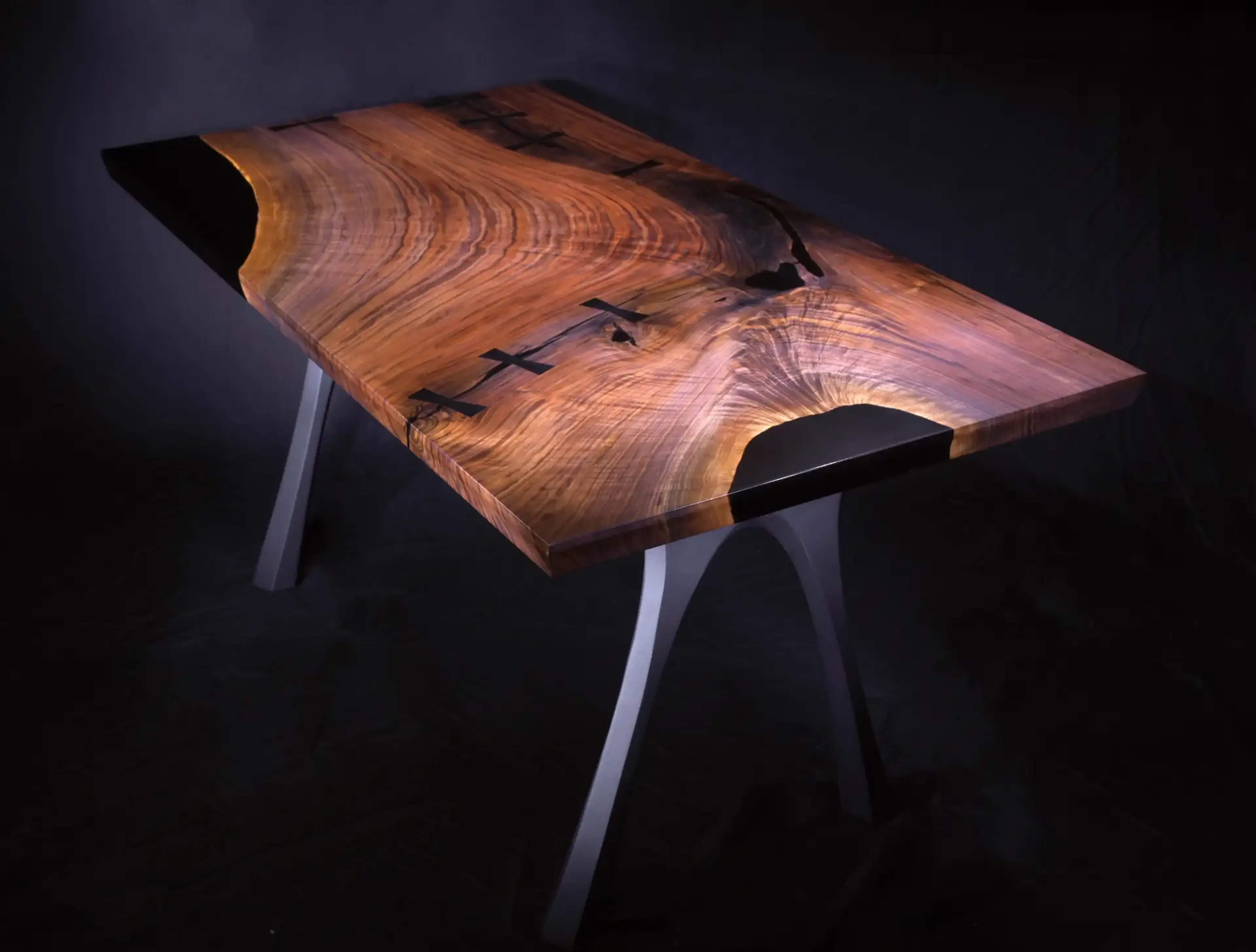 Burnt Ember Bastogne Walnut Executive Desk
