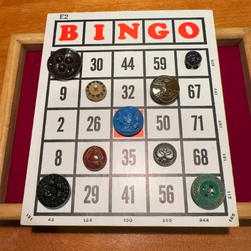 Button Bingo Card E2