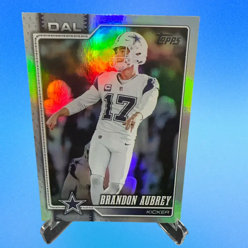 Brandon Aubrey 2026 Topps Rainbow Foil Dallas Cowboys