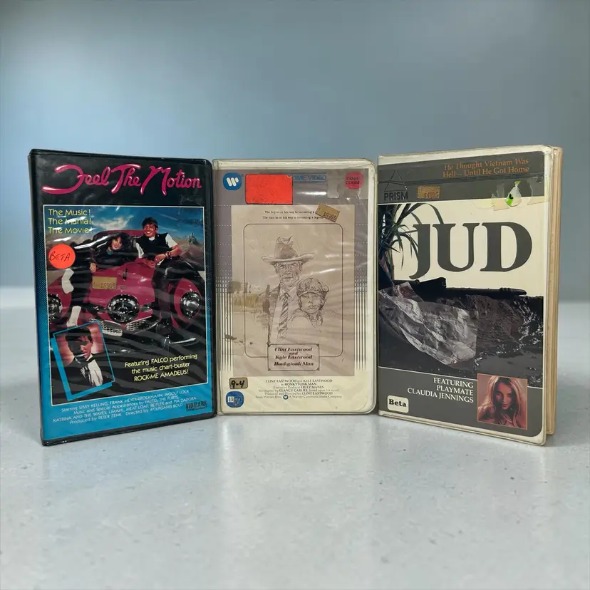 3 Betamax JUD Claudia Jennings Honkytonk Man Clint Eastwood Feel The Motion