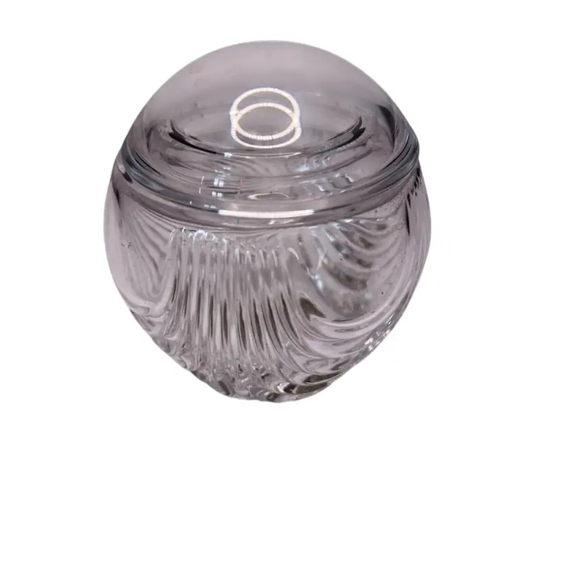 Vintage RCR Crystal Lidded Trinket Dish Italy 3” Tall