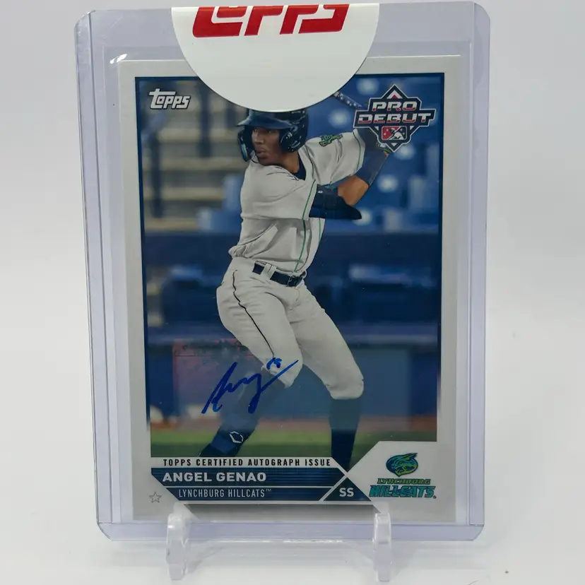 Angel Genao - 2023 Topps Pro Debut Base Auto - Cleveland Guardians (MLB Callup)