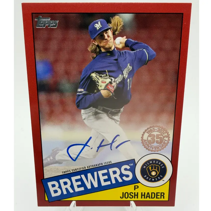 Josh Hader - 2020 Topps 1985 Red Auto
#/25