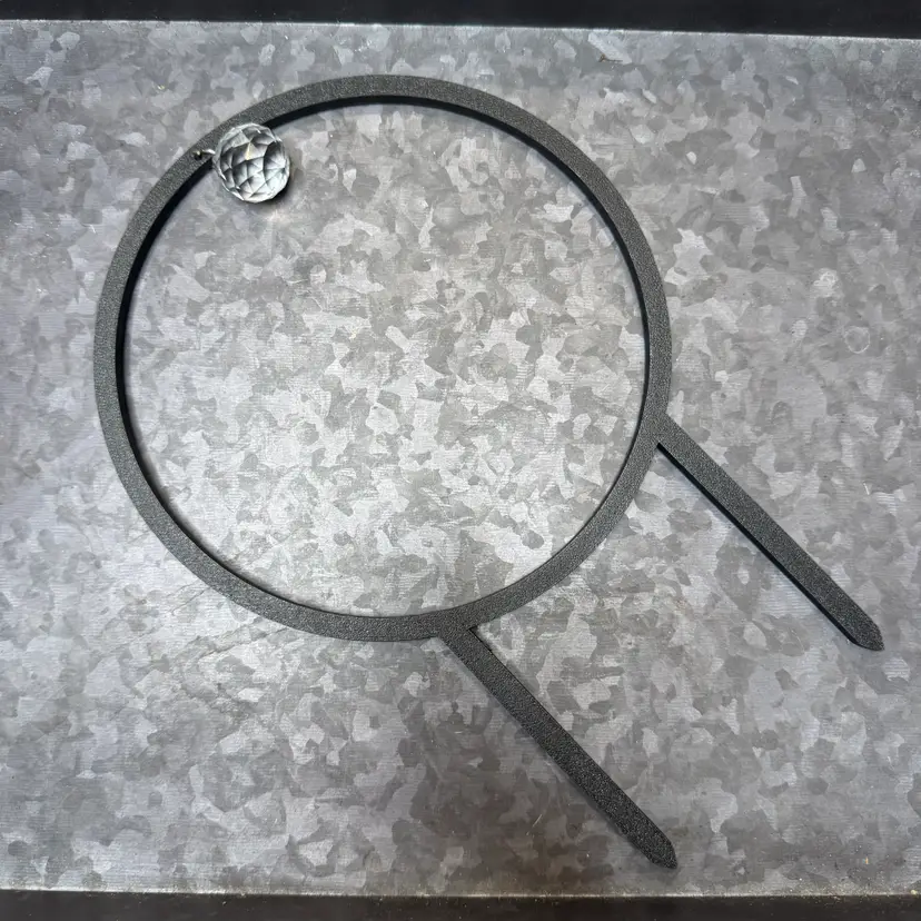 Trellis - Round Suncatcher - Black
