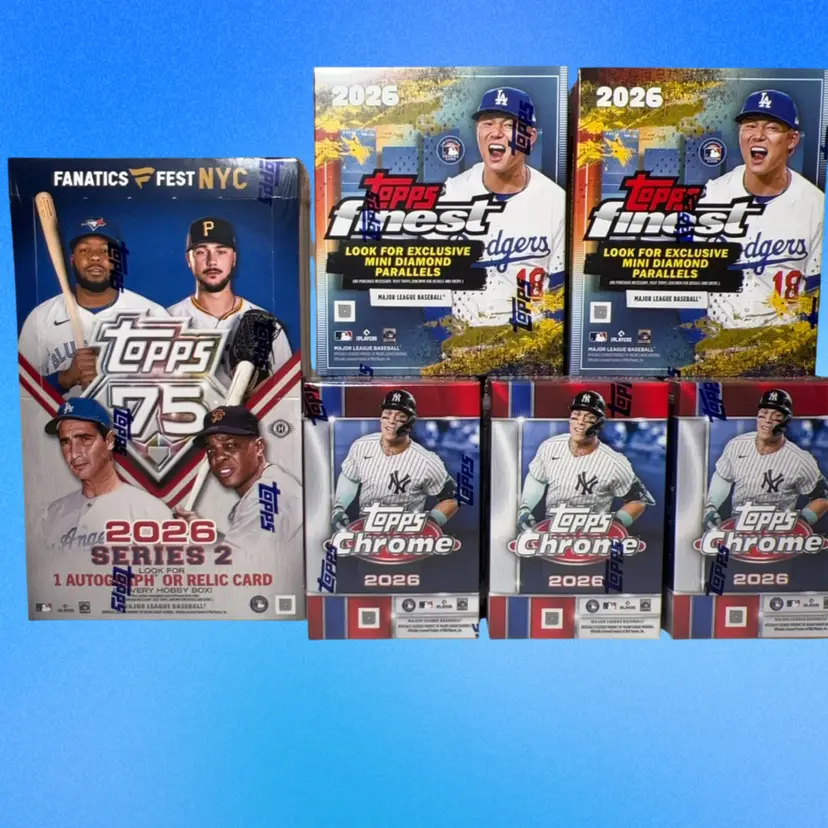 2026 Topps Fanatics Fest S2/Finest/Chrome Baseball 6 Box Live Team Rip MBB2006 (stacked shipping)