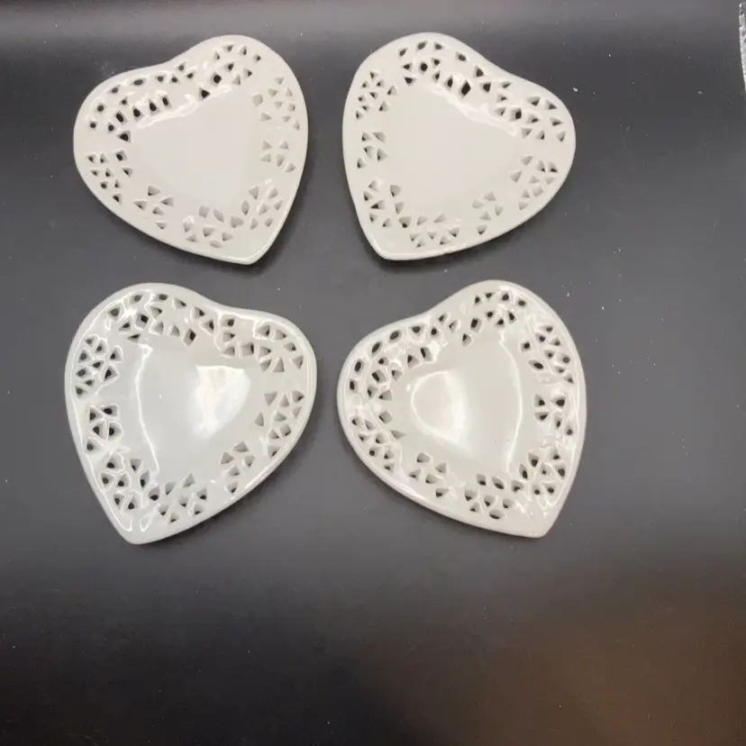 Mikasa Romanance White Ceramic Dishes - 4 In - Set Of Four
