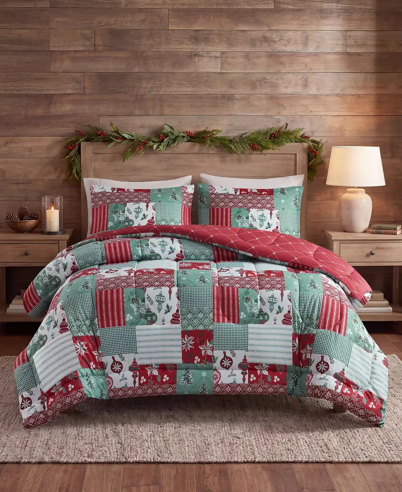 ADDISON PARK  Neve Patchwork 3-Piece Comforter Set NWT