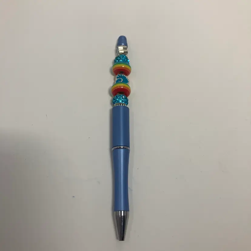 Fidget Pen Handmade By Me! Black Ink! Replaceable Cartridges!  "2"  Extra Ink Cartridges Included! 1 blue and 1 black!