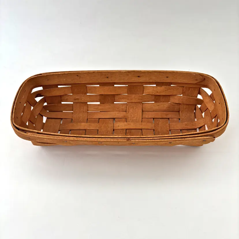 Longaberger Vintage Farmhouse Cracker Breadbasket Signed Country 1992 Retro