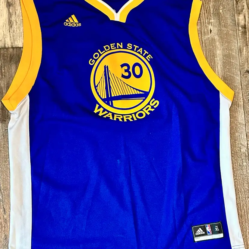 Steph Curry #30 Golden State Warriors NBA Basketball Jersey Adidas Youth XLARGE