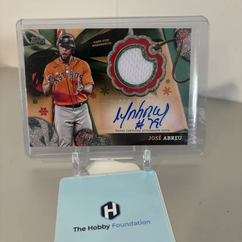 Jose Abreu - 2024 Topps Holiday Auto Patch /25 - Houston Astros