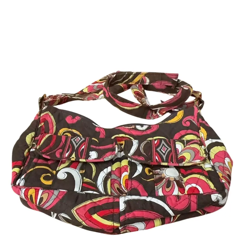 #13  Vera Bradley Quilted Cotton Shoulder Bag/ Crossbody Bag Floral Pattern