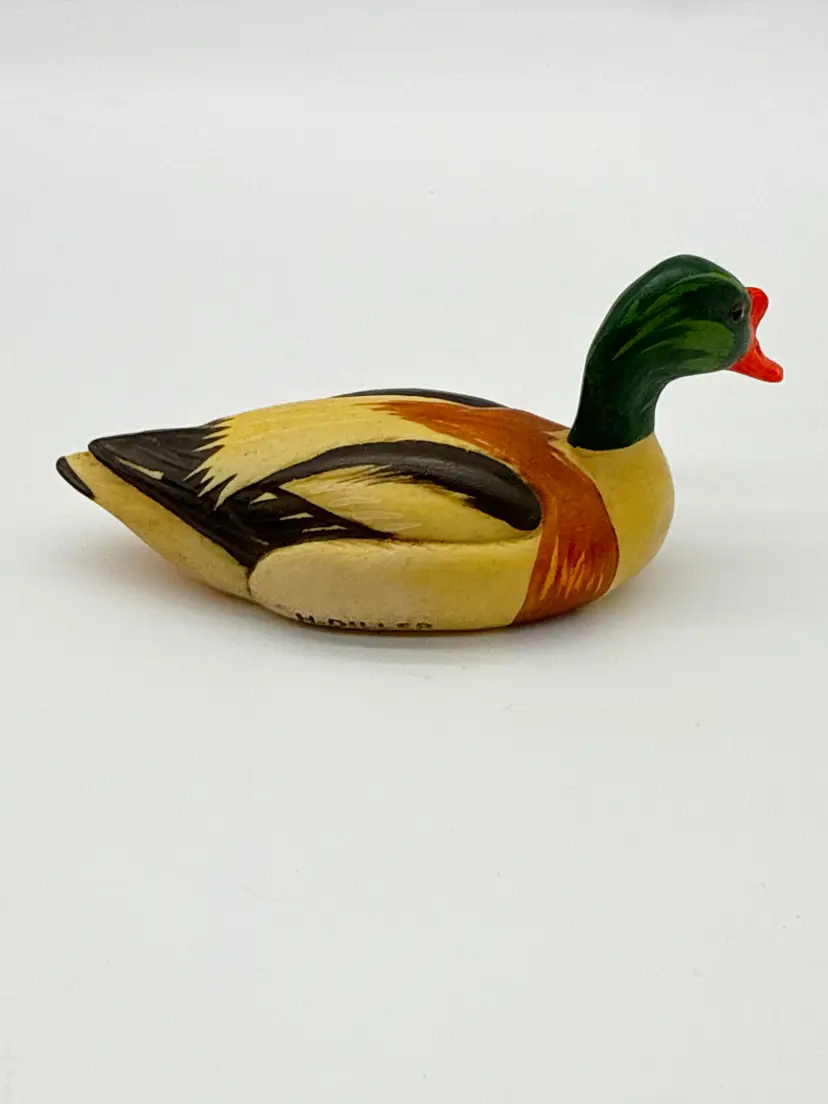 Anri Italy SHELD DUCK Wildlife Collection Hand Crafted Duck Decoy