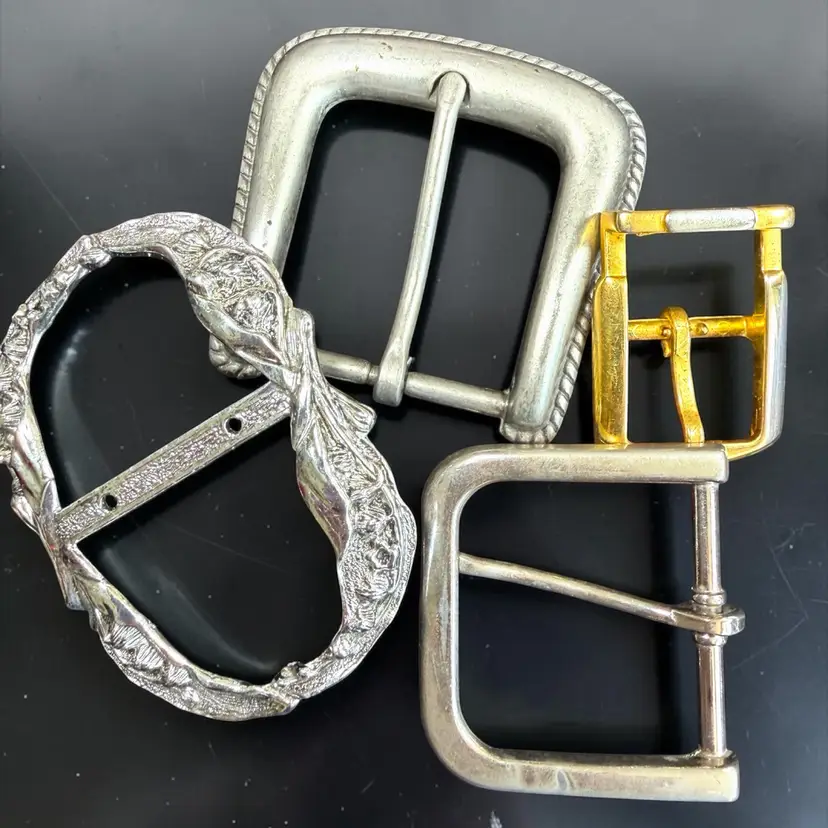 4 Vintage Belt Buckles Buckle Lot
