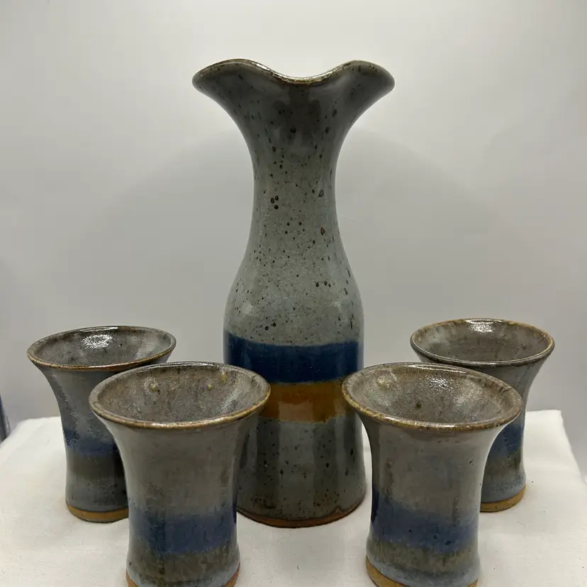 Pottery Sake Set.