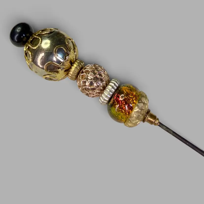 Handmade Hat Pin By New Again Design 9 1/2” Long