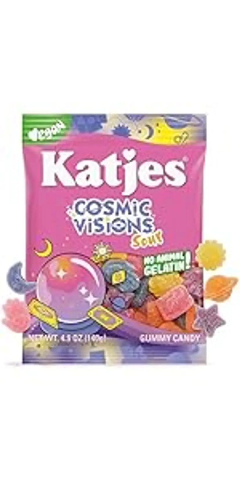 Katjes® Cosmic Visions Sour Vegan Gummy Candy 4.9oz