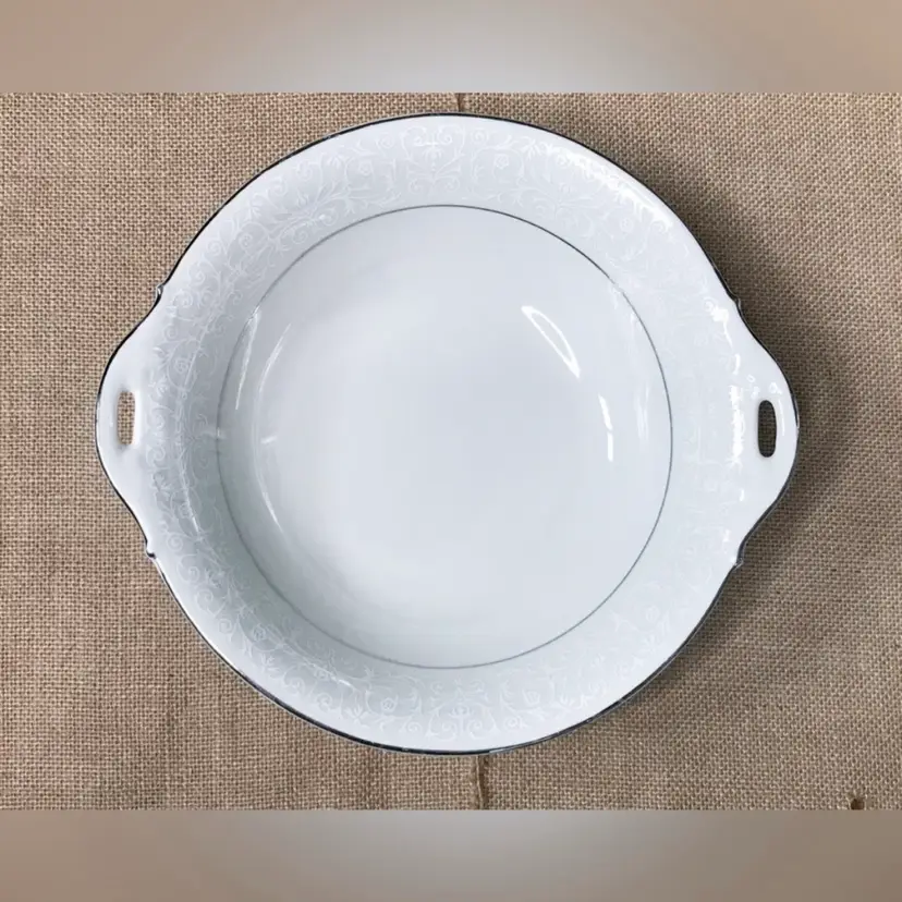 Vintage Nobility China Queens Bouquet Serving Bowl Elegant Minimalist Fairycore